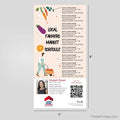 ERA Real Estate Farmers Market Schedule Postcard Magnets postcard magnets PixelsPrinted
