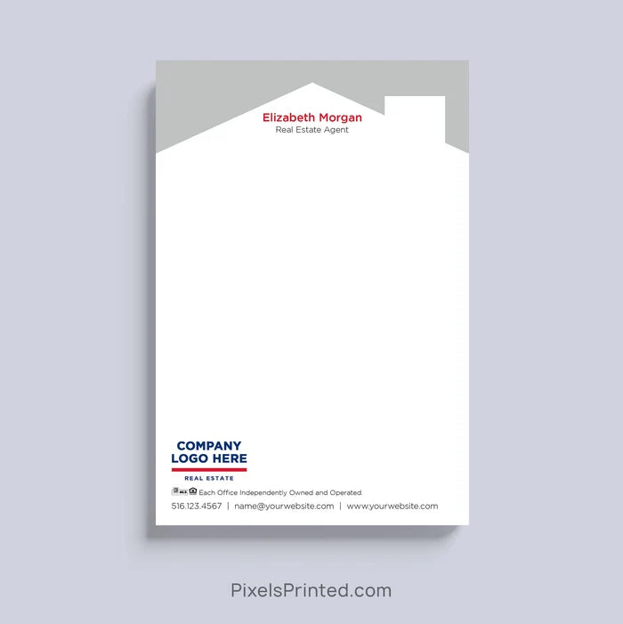 ERA Real Estate realtor notepad with house design and personalized branding