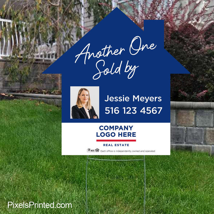ERA real estate sold by house shaped yard sign yard signs PixelsPrinted