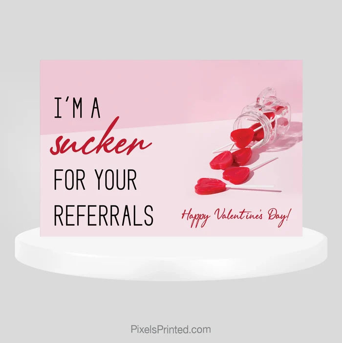 ERA real estate Valentine’s Day referral postcard PixelsPrinted