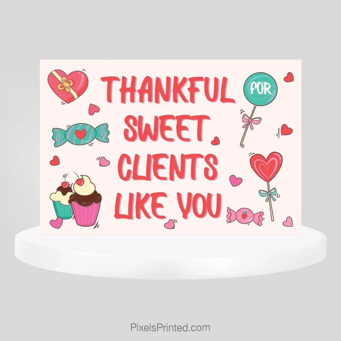 ERA real estate Valentine’s Day thank you postcard PixelsPrinted