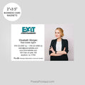 EXIT realty business card magnets PixelsPrinted