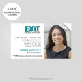 EXIT realty business card stickers PixelsPrinted