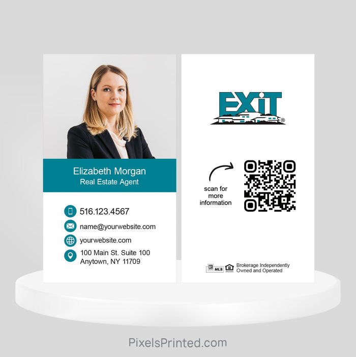 EXIT realty business cards Business Cards PixelsPrinted
