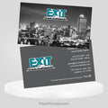 EXIT realty business cards Business Cards PixelsPrinted
