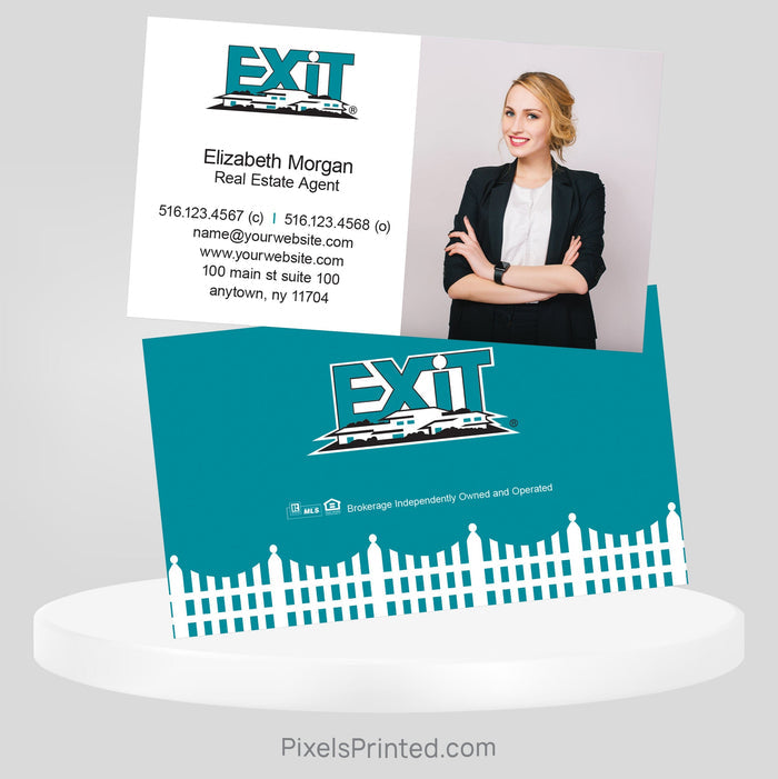 EXIT realty business cards Business Cards PixelsPrinted