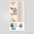 EXIT Realty Farmers Market Schedule Postcard Magnets postcard magnets PixelsPrinted