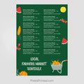 EXIT realty farmers market schedule postcards PixelsPrinted