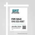EXIT realty for sale sign panels with QR code PixelsPrinted
