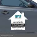 EXIT realty house shaped car magnets PixelsPrinted