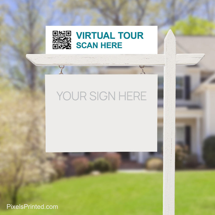 EXIT realty QR code sign riders PixelsPrinted