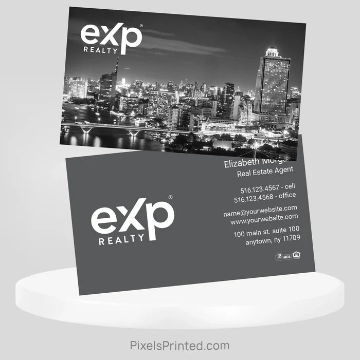 modern city exp realty real estate business cards