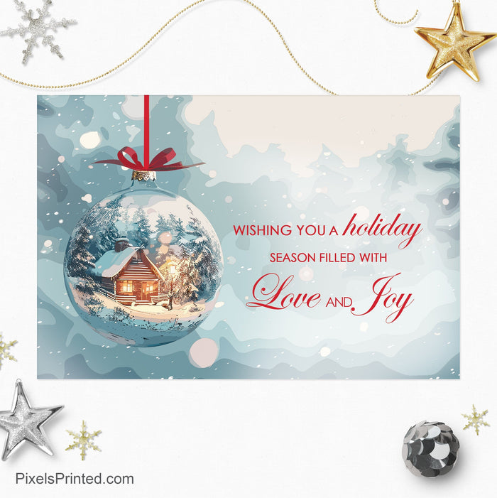 EXP realty Christmas holiday postcards PixelsPrinted