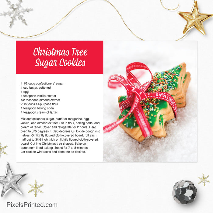 EXP realty Christmas recipe postcards PixelsPrinted