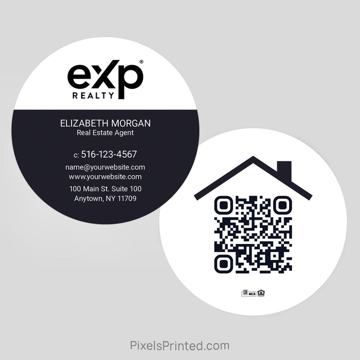EXP realty circle business cards Business Cards PixelsPrinted