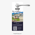 eXp Realty realtor introduction door hanger designed to help agents meet neighbors and establish themselves as the local resource.