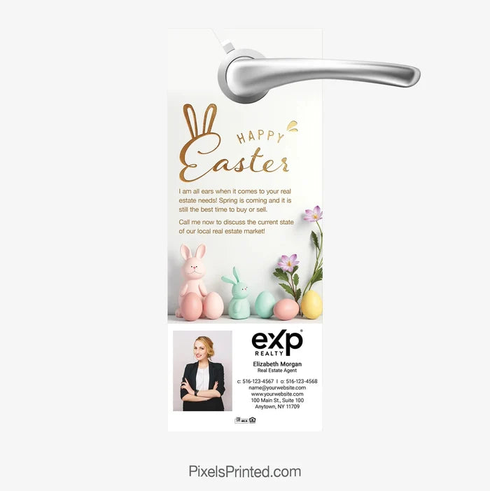 EXP realty Easter spring market door hangers PixelsPrinted