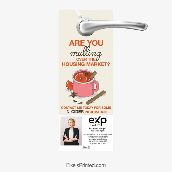 EXP realty fall autumn door hangers PixelsPrinted