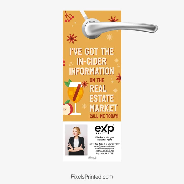 EXP realty fall autumn door hangers PixelsPrinted