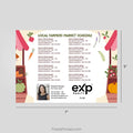 EXP realty Farmers Market calendar Postcard Magnets postcard magnets PixelsPrinted