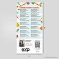 EXP realty Farmers Market calendar Postcard Magnets postcard magnets PixelsPrinted