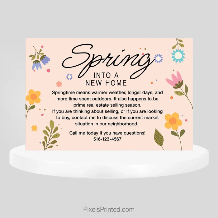 EXP realty hello spring postcards PixelsPrinted