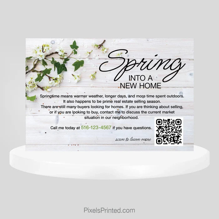 EXP realty hello spring postcards PixelsPrinted