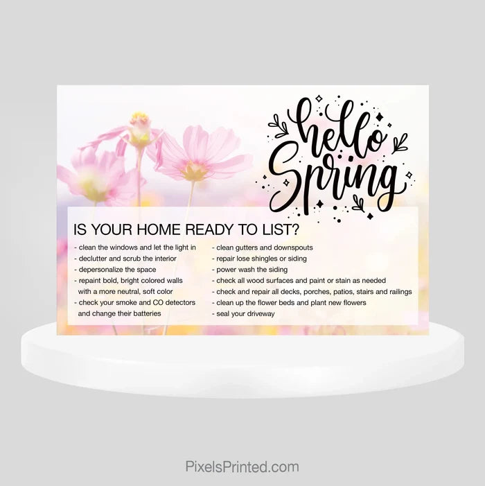 EXP realty spring maintenance postcards PixelsPrinted