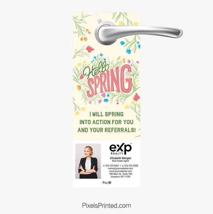EXP Realty Spring Neighborhood Farming Door Hangers PixelsPrinted