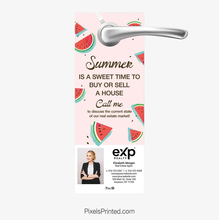 EXP Realty summer buying and selling door hanger PixelsPrinted