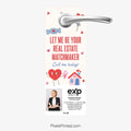 EXP Realty Valentine’s Day hello neighbor door hanger PixelsPrinted