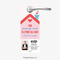 EXP Realty Valentine’s Day thank you door hanger PixelsPrinted