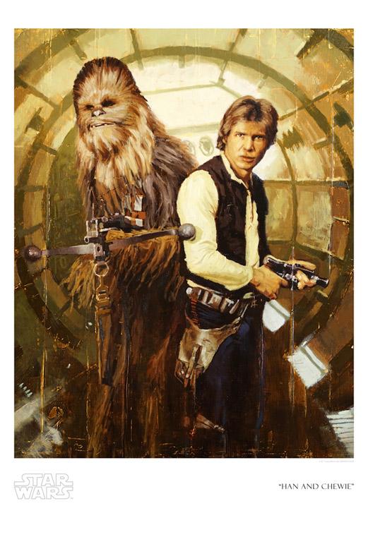 Han and Chewie by Christopher Clark