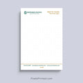 Howard Hanna realtor notepad with house roof design and personalized branding