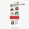 Independent real estate Christmas door hangers