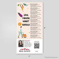 Independent Real Estate Farmers Market Schedule Postcard Magnet postcard magnets PixelsPrinted