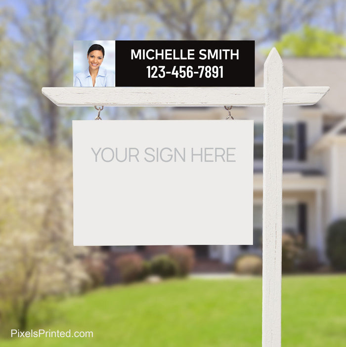 independent real estate name and number sign riders PixelsPrinted