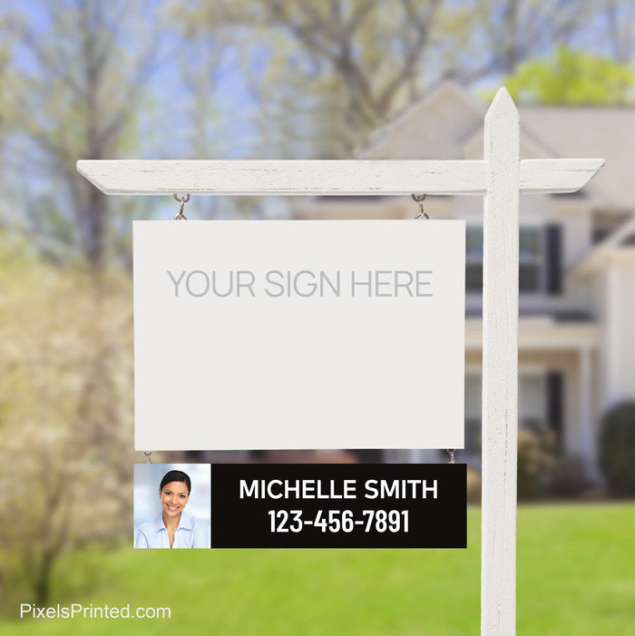 independent real estate name and number sign riders PixelsPrinted