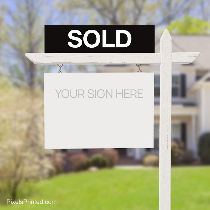 independent real estate sold sign riders PixelsPrinted