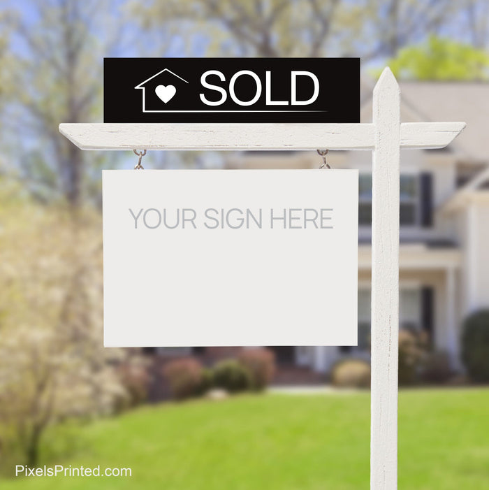 independent real estate sold sign riders PixelsPrinted