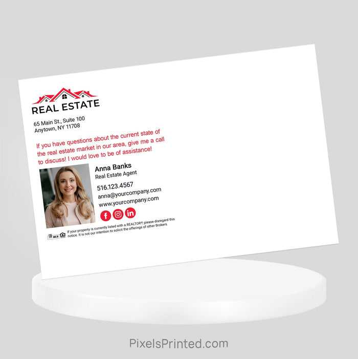 Independent real estate Thanksgiving postcard PixelsPrinted