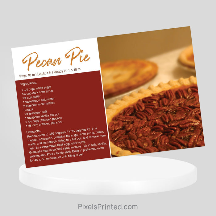 Independent real estate Thanksgiving recipe postcard PixelsPrinted