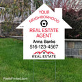 Independent real estate your neighborhood agent sign yard signs PixelsPrinted