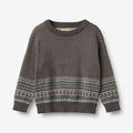 Wheat Main Jacquard Pullover Julius Pullover 9619 dark charcoal