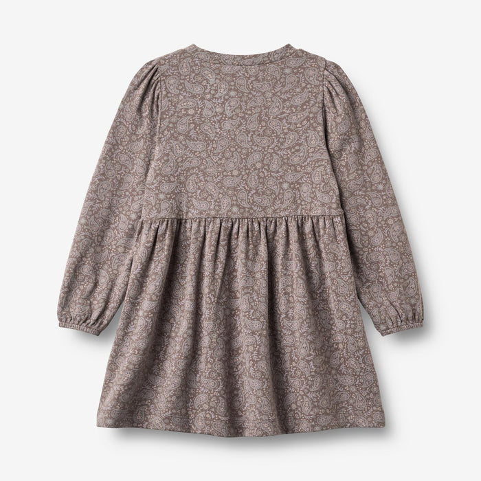 Wheat Main Jersey Dress L/S Eliane Dress 9768 purple plum paisley