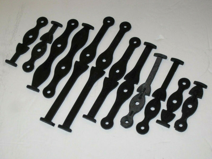 John Bull rubber cable tie 12 assortment 6" 4.5" 4" 3.75" 2.75" 2.25" UK Made * !