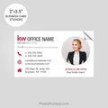 Keller Williams business card stickers PixelsPrinted