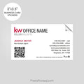 Keller Williams business card stickers PixelsPrinted