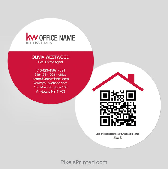 Keller Williams circle business cards Business Cards PixelsPrinted