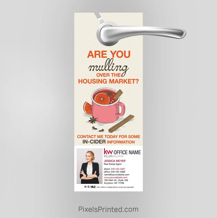Keller Williams fall autumn door hangers PixelsPrinted